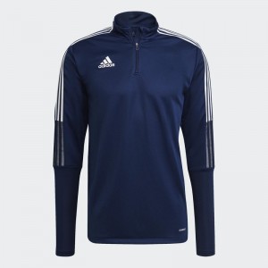 Sweat 1/4 ZIP ADIDAS TIRO 21 TRG TOP - ADULTE