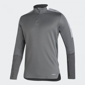 Sweat 1/4 ZIP ADIDAS TIRO 21 TRG TOP - ADULTE