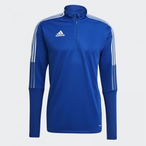 Sweat 1/4 ZIP ADIDAS TIRO 21 TRG TOP - ADULTE